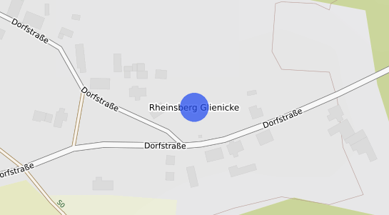 Bodenrichtwertkarte Rheinsberg Glienicke
